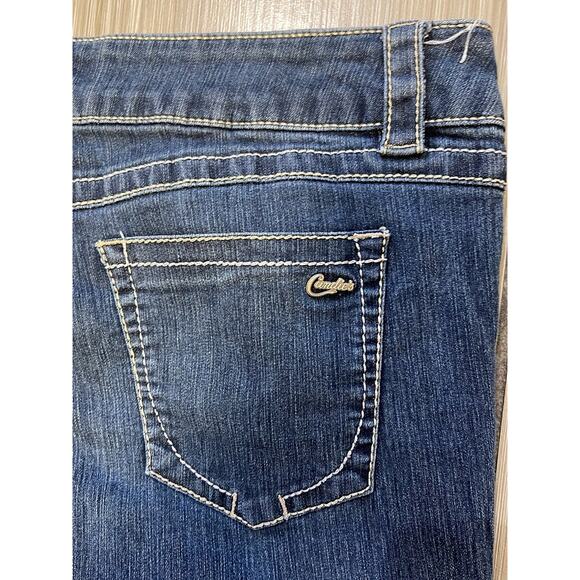 y2k grunge streetwear rodeo western cowgirl Candies bootcut jeans womens sz 11 - Picture 2 of 10